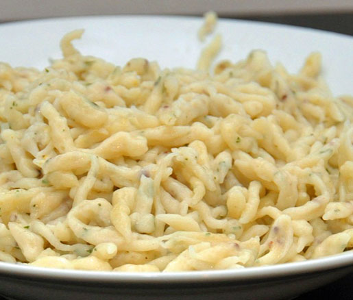 Recipe for dill spaetzle from Chris Pandel of the Bristol, adpated by the James Beard Foundation