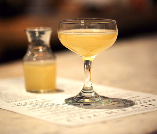 The Hush and Wonder cocktail from the Violet Hour in Chicago